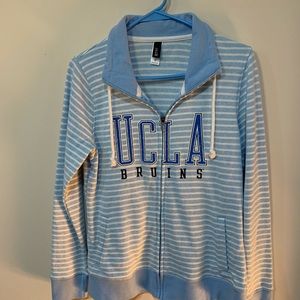 UCLA Ladies Bruins Sweatshirt M Bl/Wh stripe A8